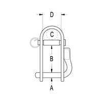 Ronstan Halyard Shackle 5/16" Pin