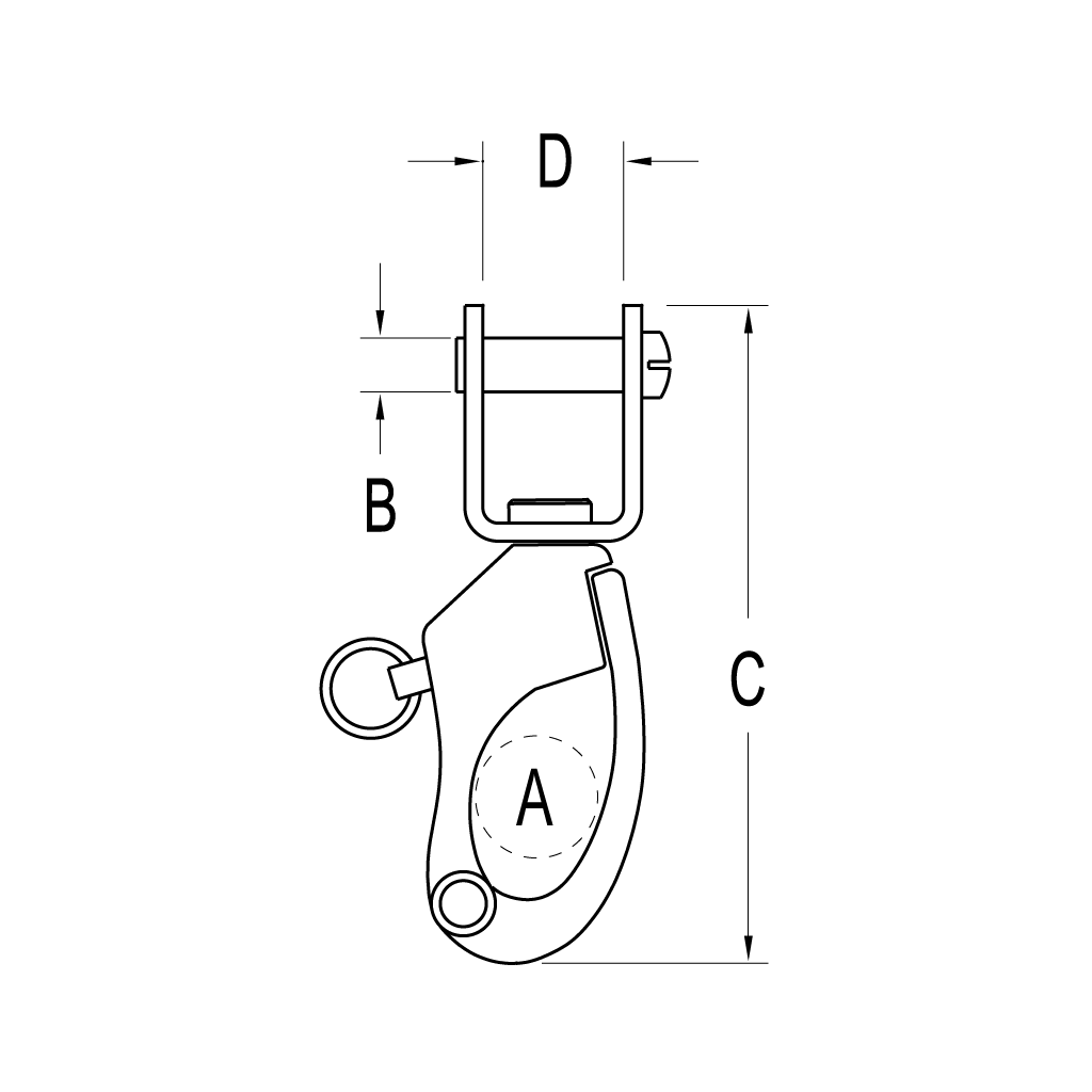 Ronstan Snap Shackle Adapter for S55 Orbit Blocks