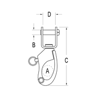 Ronstan Snap Shackle Adapter for S55 Orbit Blocks