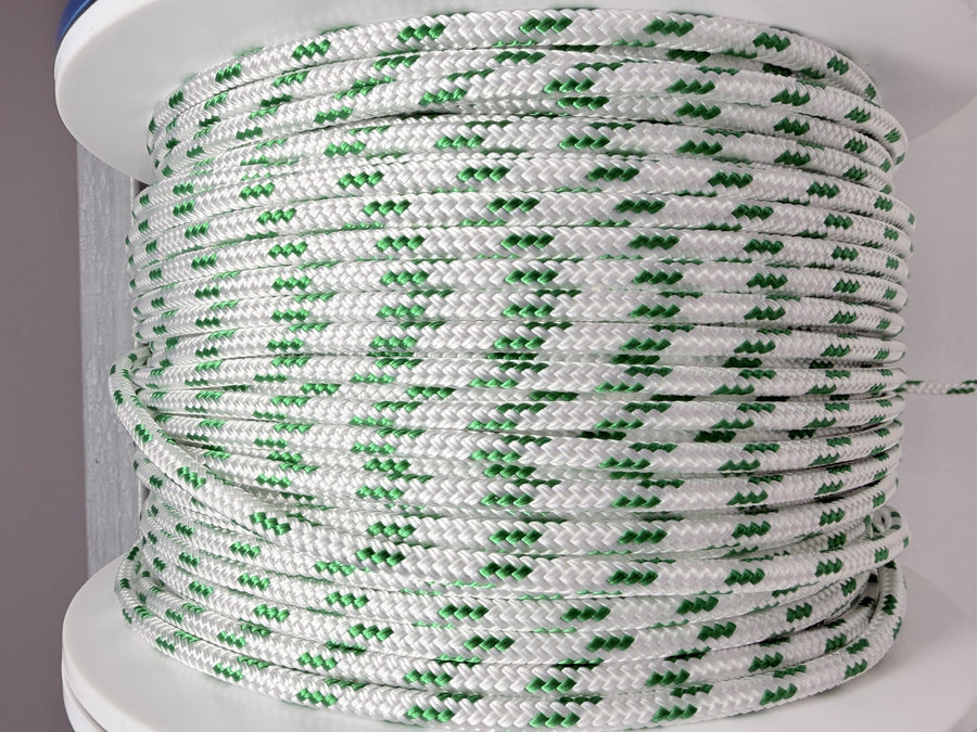 Double Braid Polyester Rope Green Fleck [SZ:6mm]