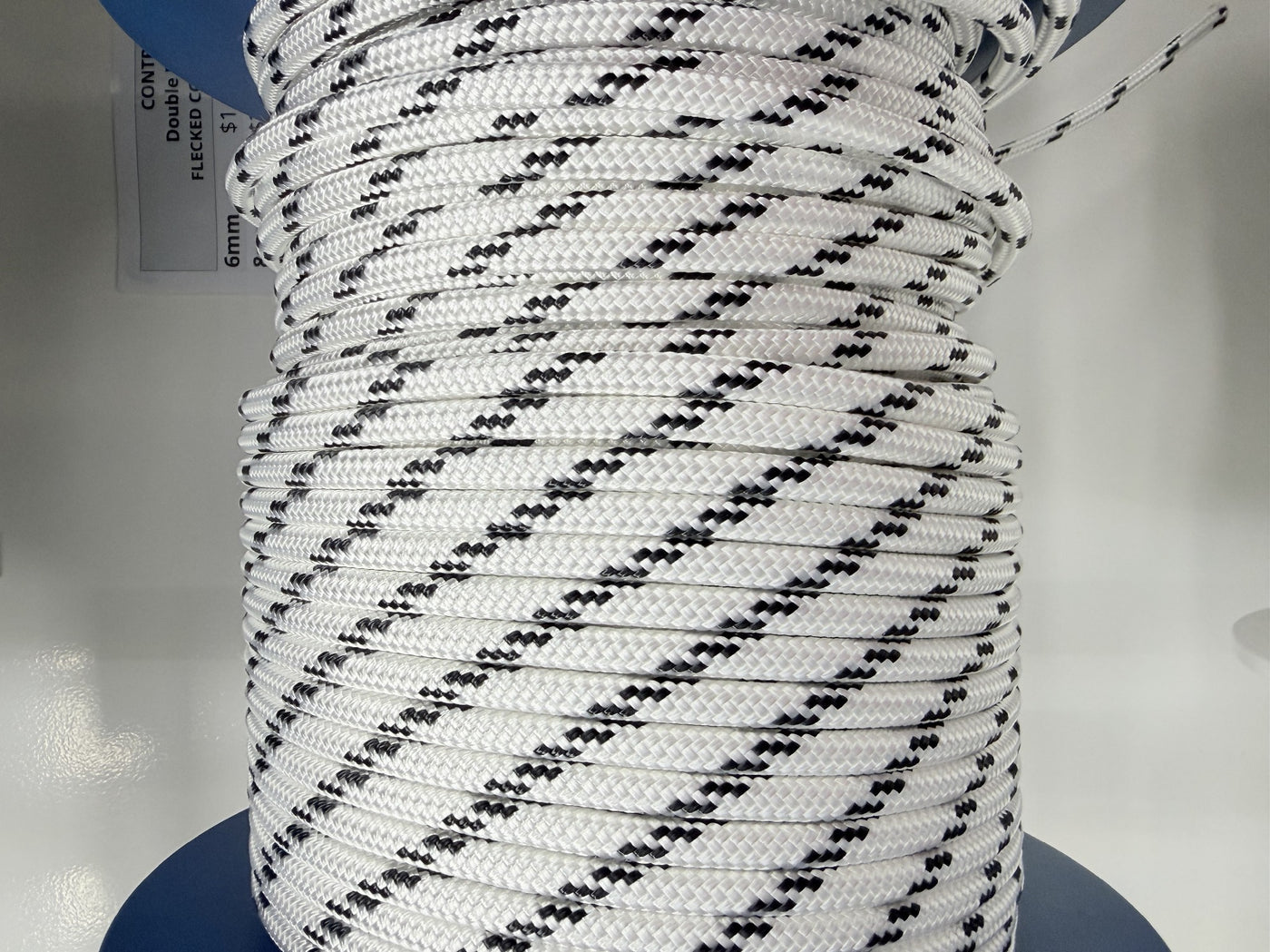 Double Braid Polyester Black Fleck [SZ:6mm]