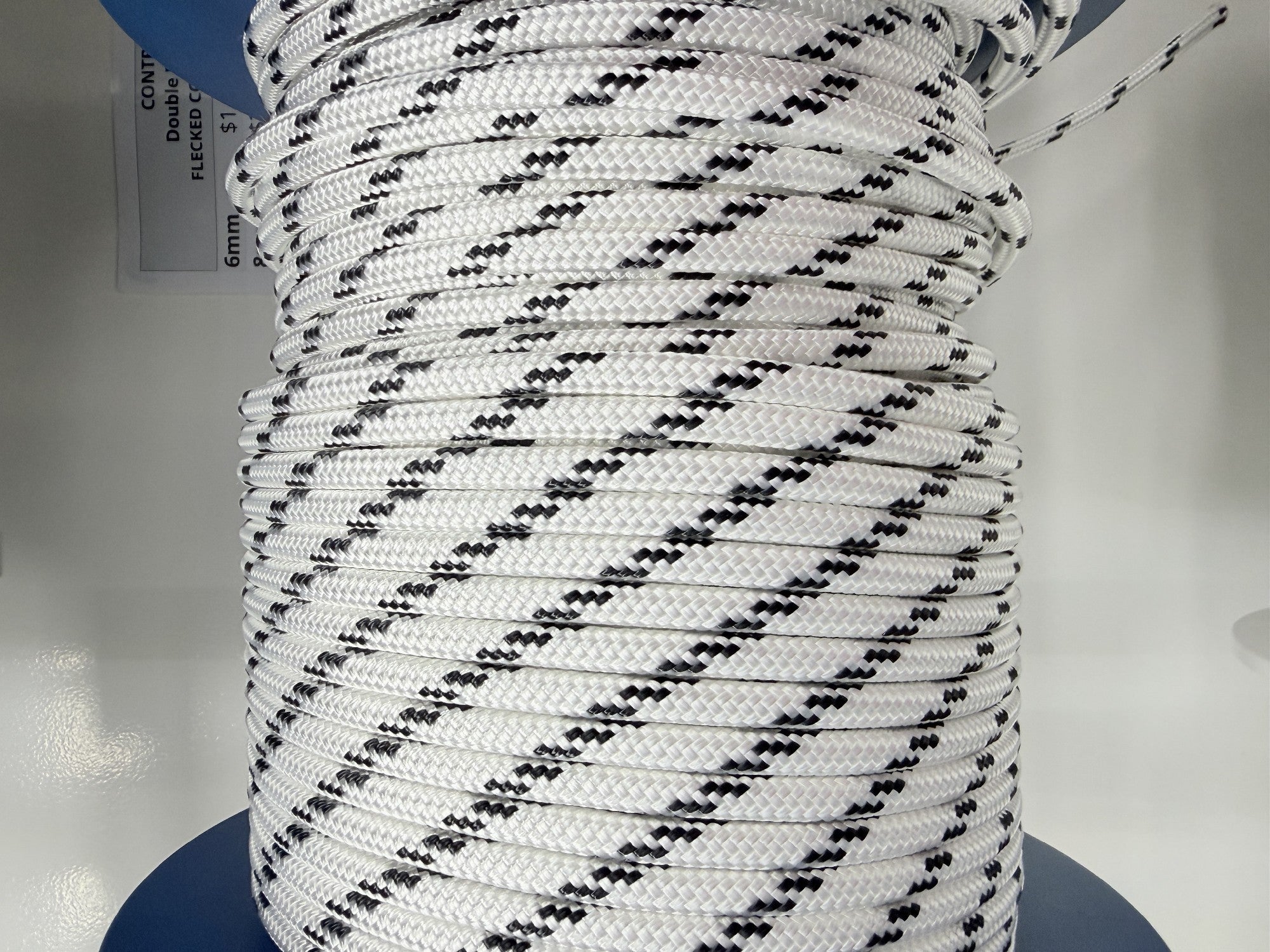 Double Braid Polyester Black Fleck [SZ:6mm]