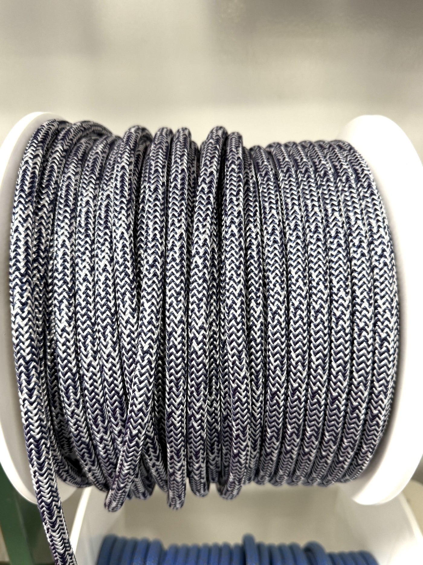 Dyneema Double Braid Navy/White Blend [SZ:8mm]