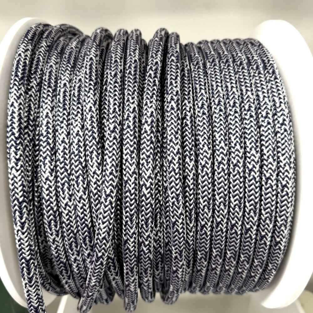 Dyneema Double Braid Navy/White Blend [SZ:8mm]