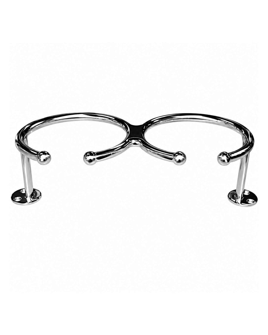 Drink Holder Double - Stainless Steel