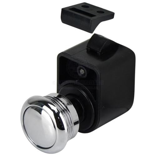 Catch Push Button Chrome Knob