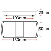 LED Trailer Light Pair 12V 
