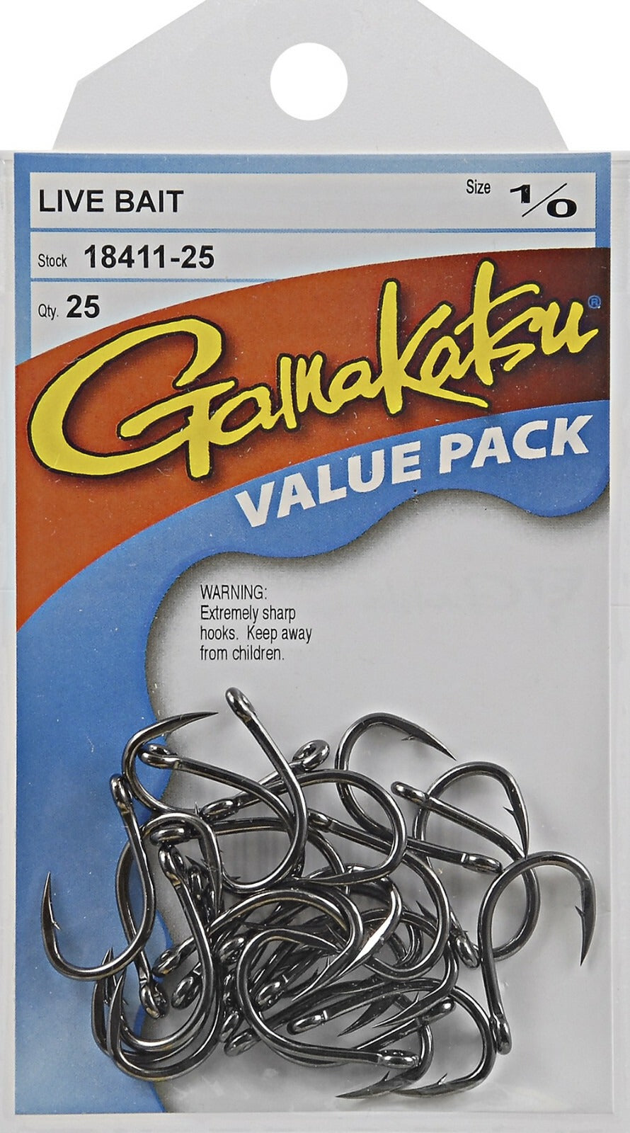 Gamakatsu Live Bait Bulk Pack [SZ:1/0]