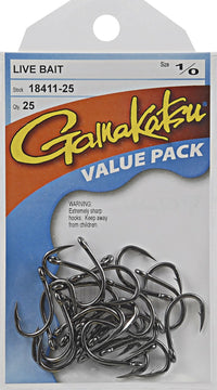 Gamakatsu Live Bait Bulk Pack [SZ:1/0]