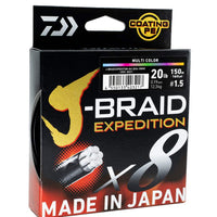 DAIWA J-BRAID EXPEDITION X8 300M MULTI [SZ:#8 90LB]