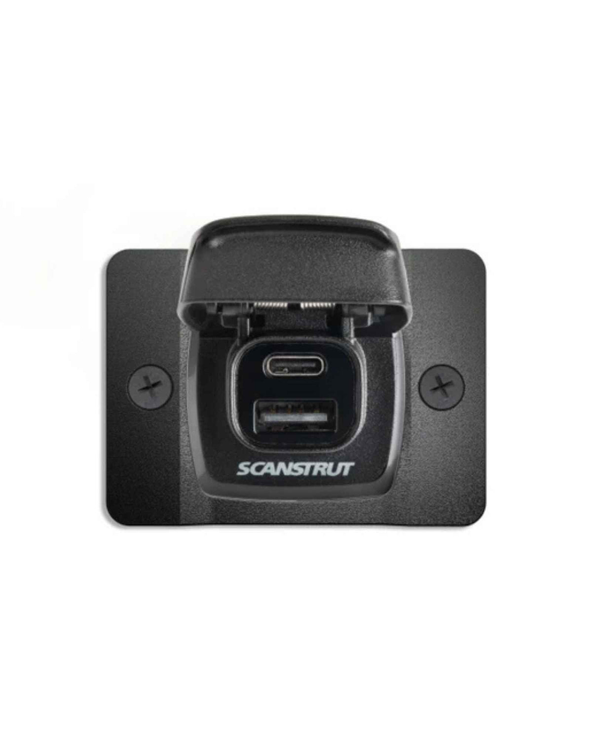 Scanstrut Charger Flip Pro Dual USB Socket with front bezel