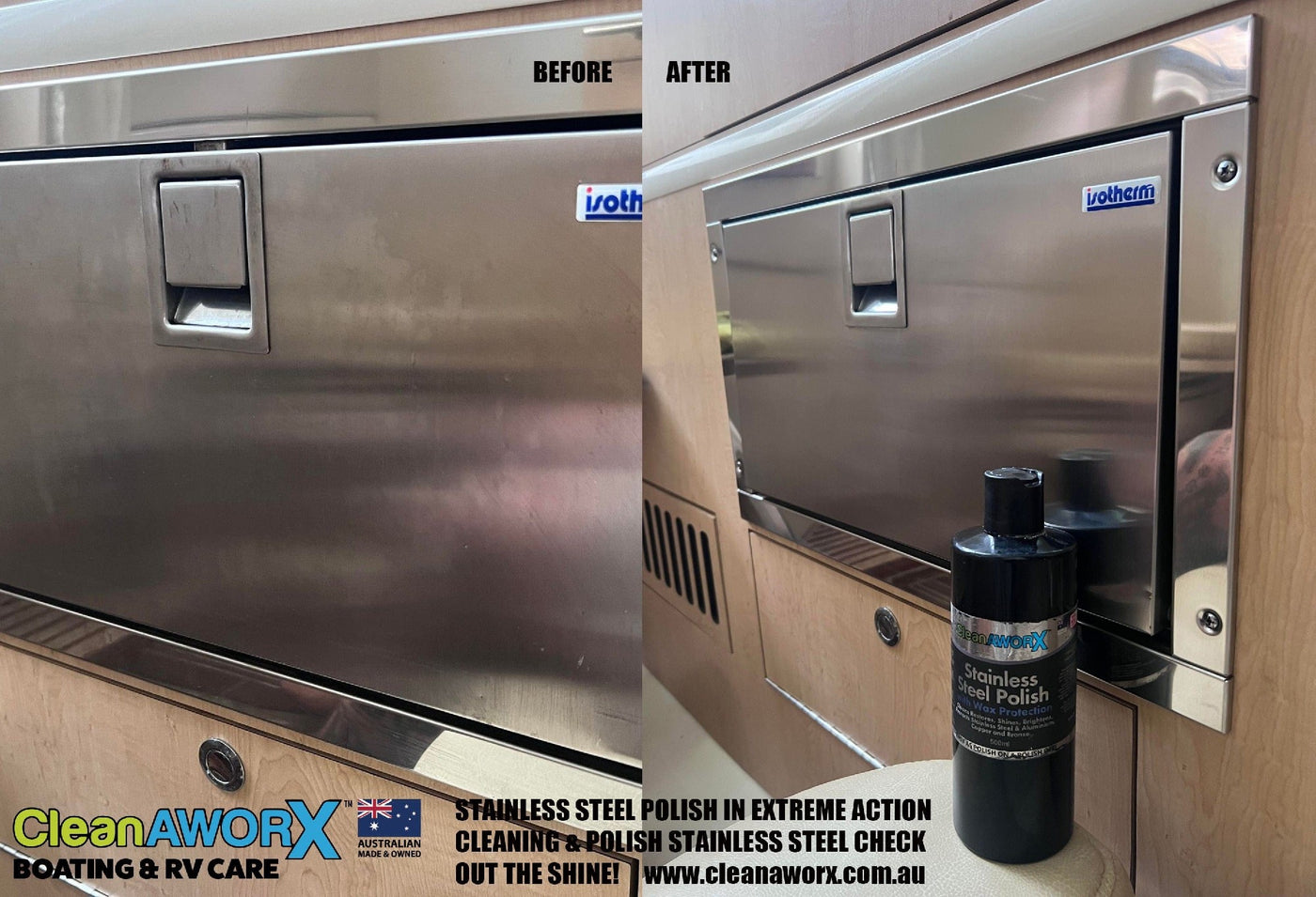 Cleanaworx 500ml Stainless Steel Polish