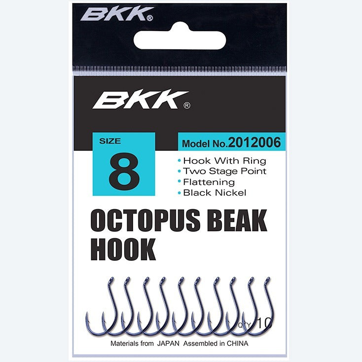 BKK Octopus Beak Hook [SZ:1/0 - 8 Pack]