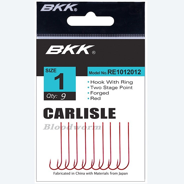 BKK Red Carlisle Hook [SZ:1 - 9 Pack]
