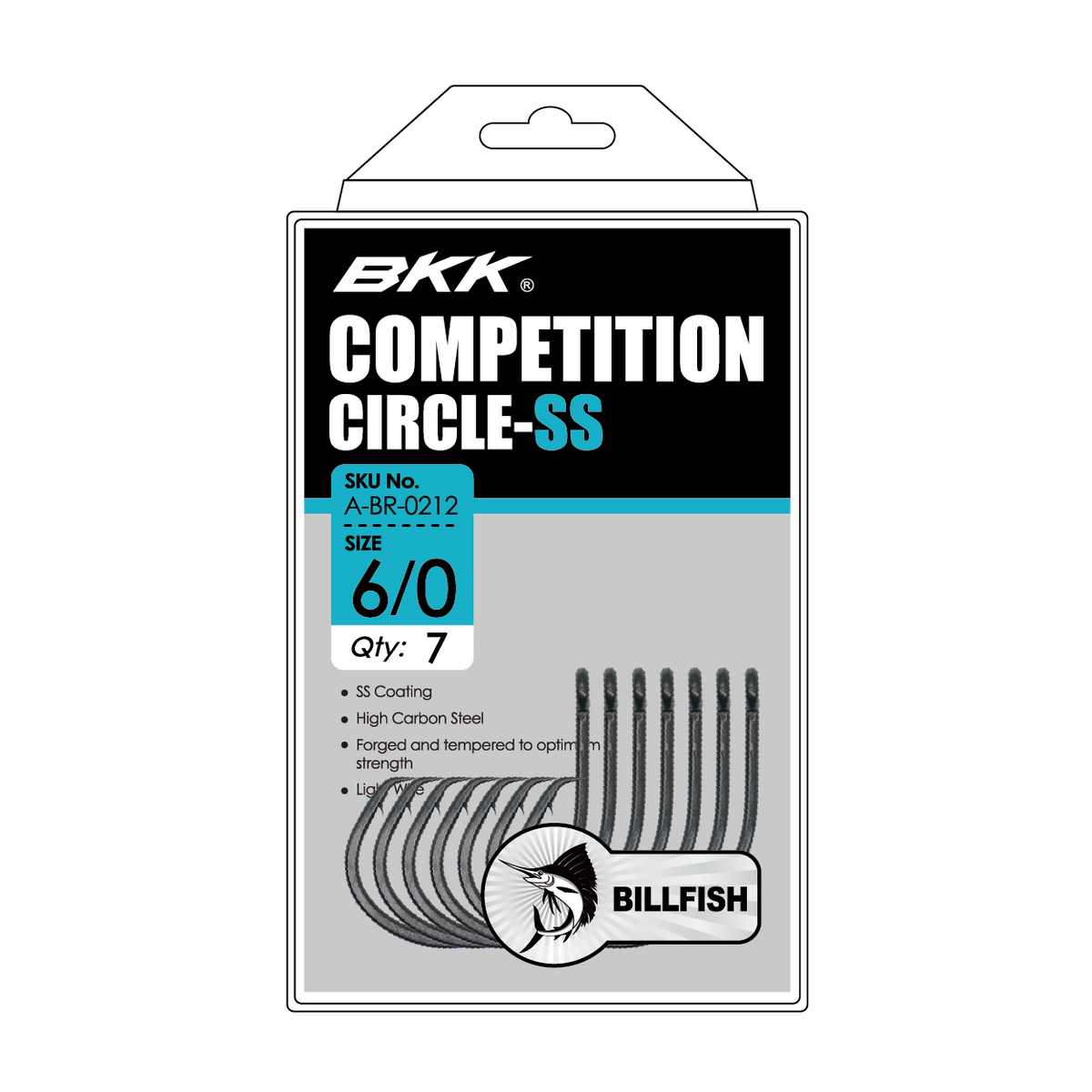 BKK Competition Circle SS Hook [SZ:5/0 8-pack]
