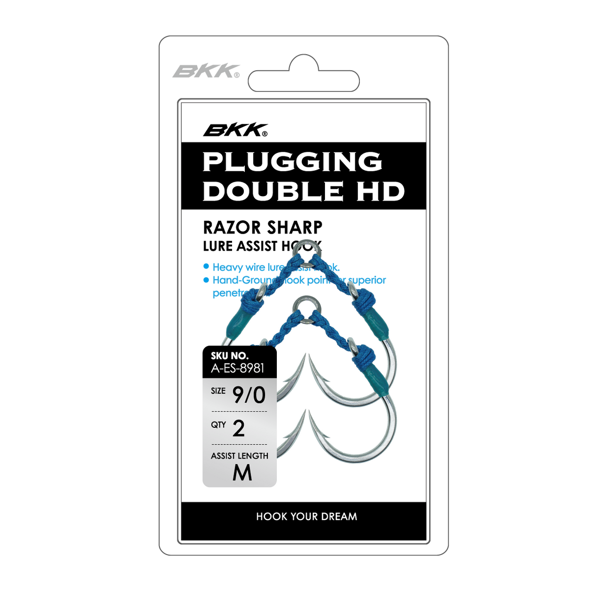 BKK Plugging Double HD Assist Hook [SZ:8/0]