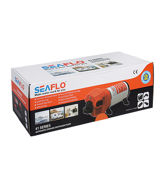 SEAFLO DIAPHRAGM PUMP 41 SERIES 12V 40PSI 17LPM