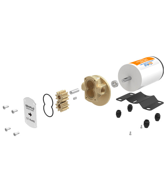 SEAFLO OIL GEAR PUMP 12V 3.2GPM