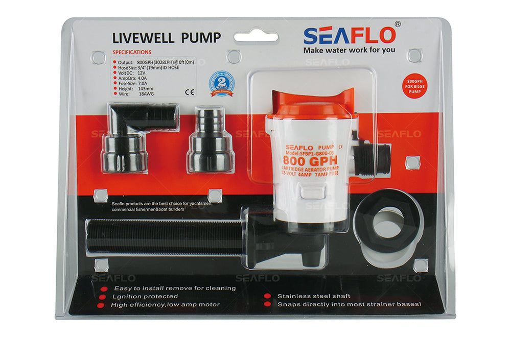 SEAFLOW Livewell Pump 12V 800GPH