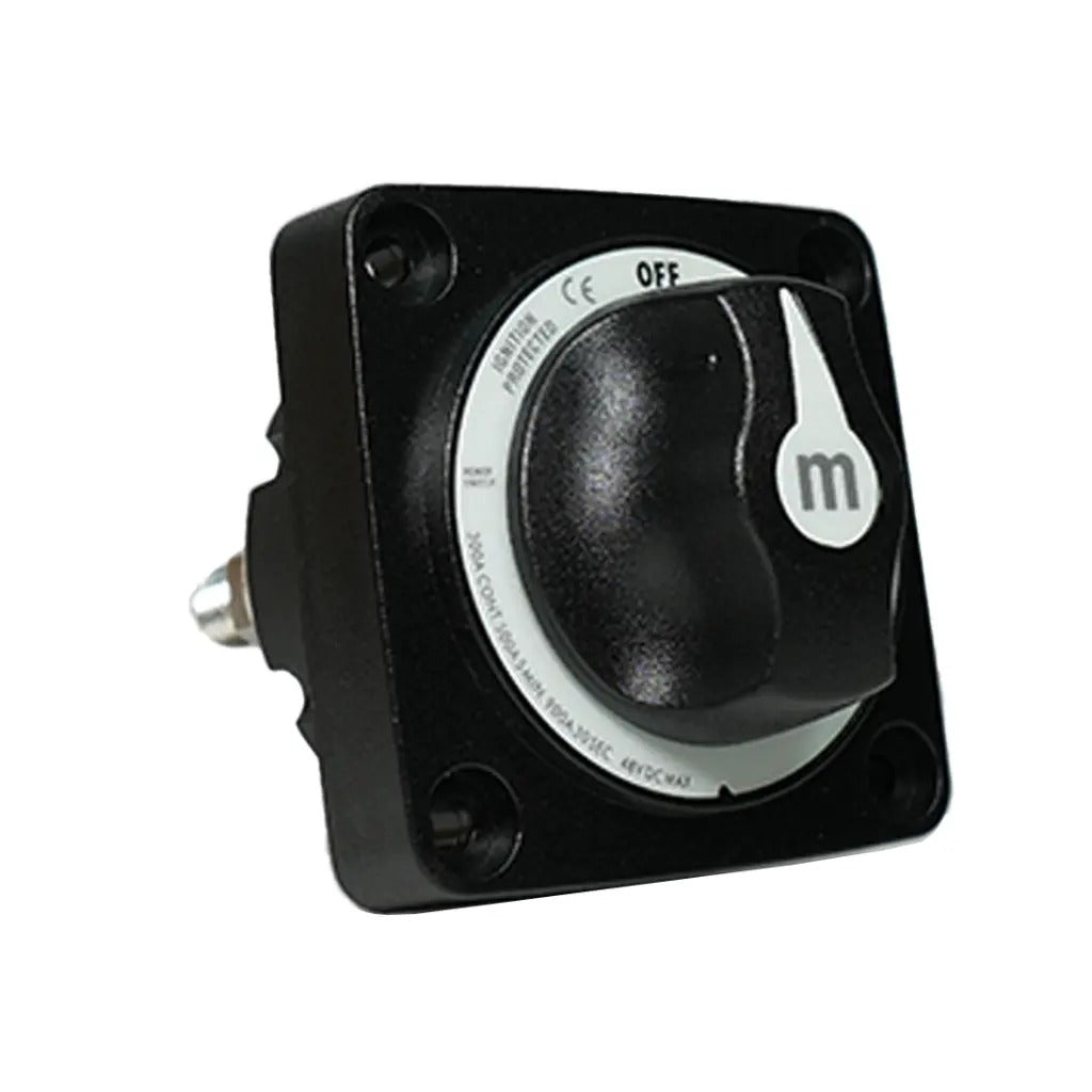 Alvolta Single Circuit On-Off 300A Mini Battery Switch (Black)