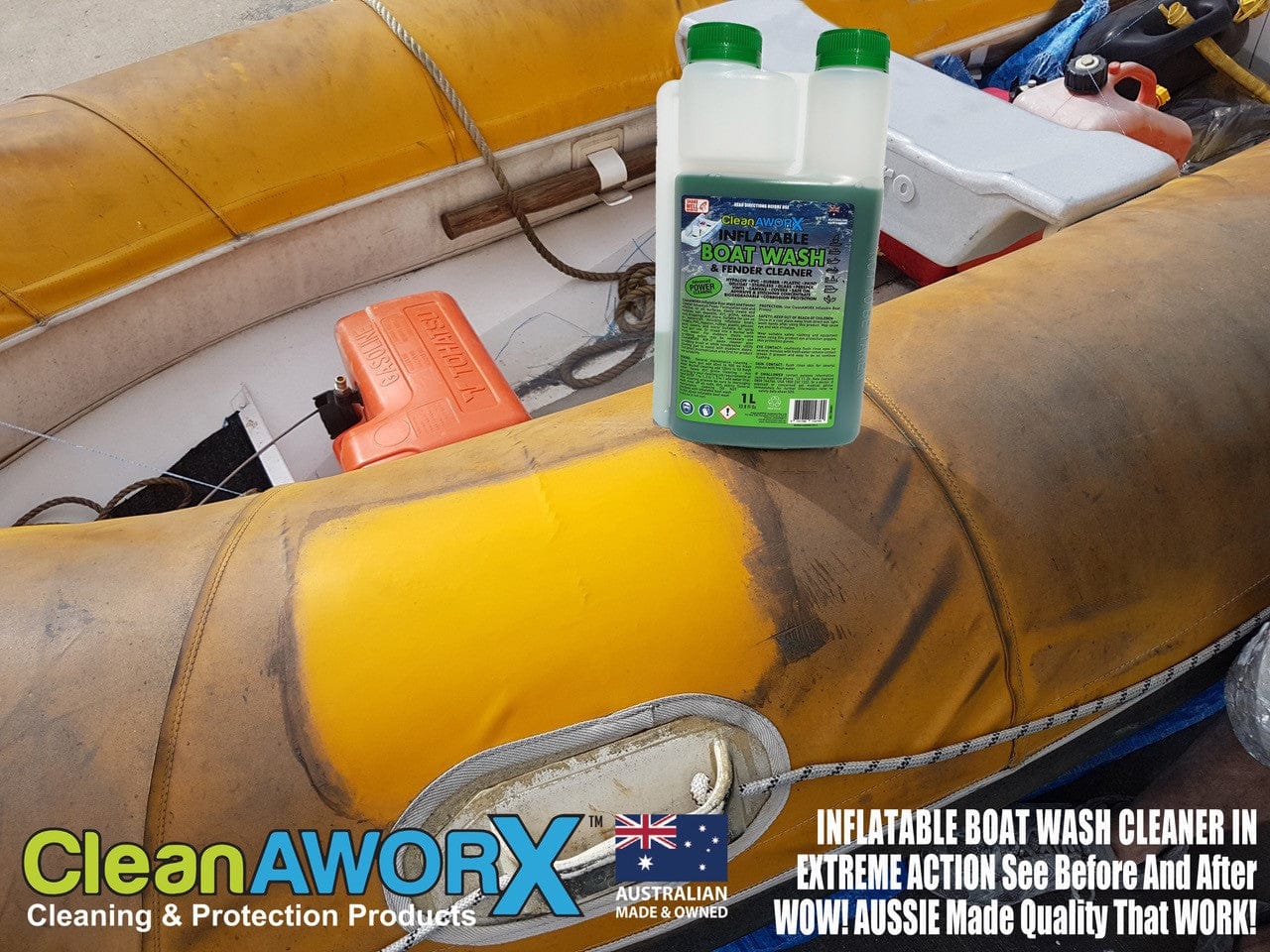Cleanaworx Concentrated Inflatable Boat Wash 1L