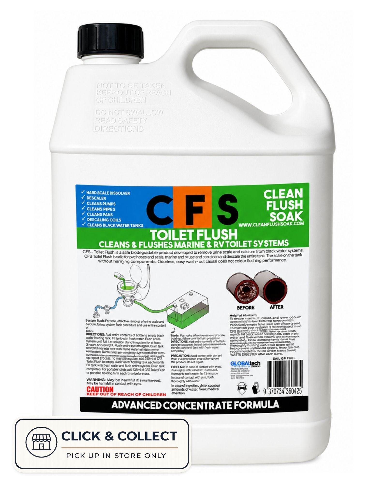 Cleanaworx CFS Descaler Concentrate 5L