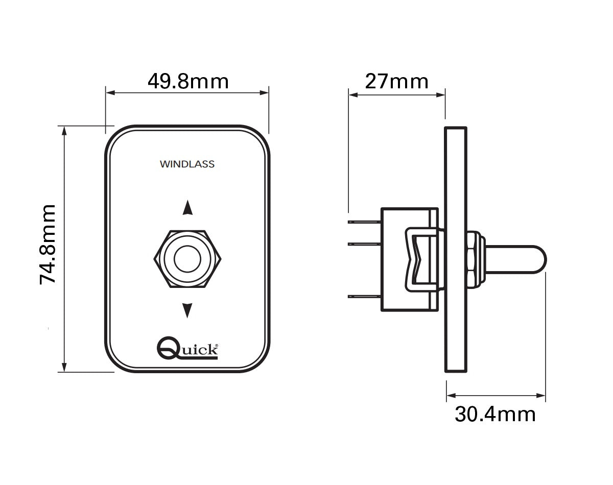 Quick Switch Panel Control Up/Down WCS 820