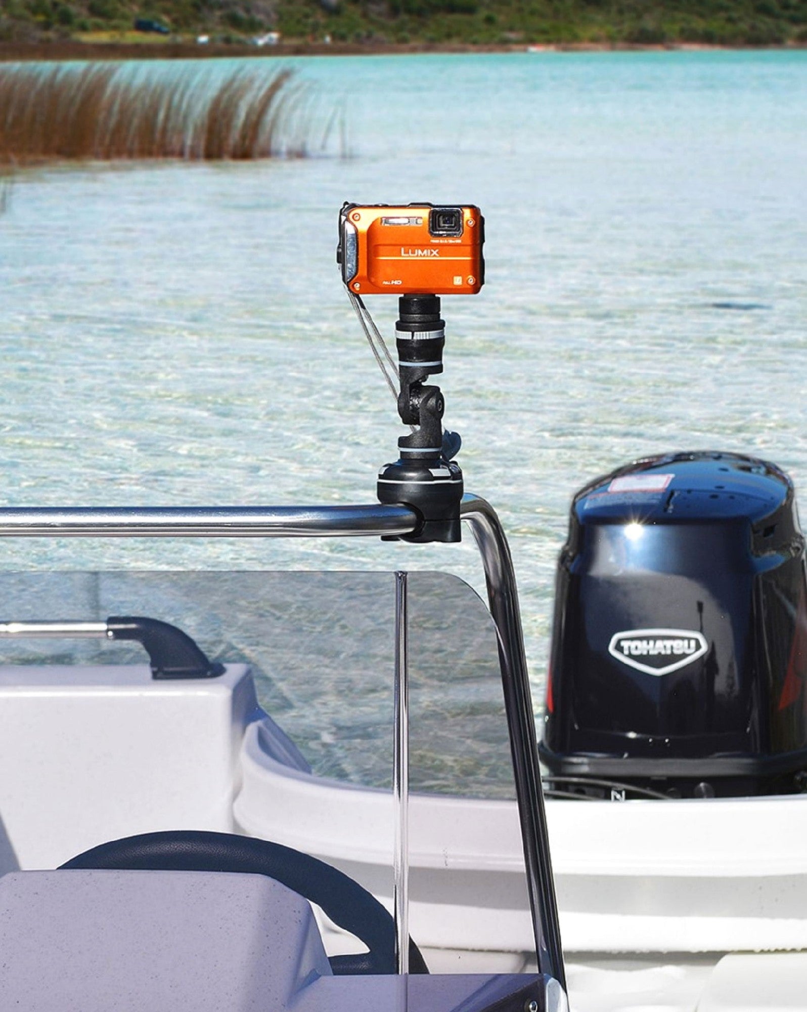 RAILBLAZA RailMount 19-25 Marine Grade Boat and Kayak Accessory Rail Mount Black
