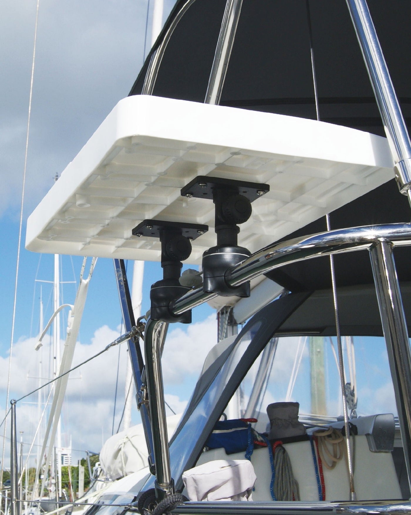 RAILBLAZA RailMount 19-25 Marine Grade Boat and Kayak Accessory Rail Mount Black