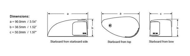 Hella 2NM NaviLED Starboard Pair