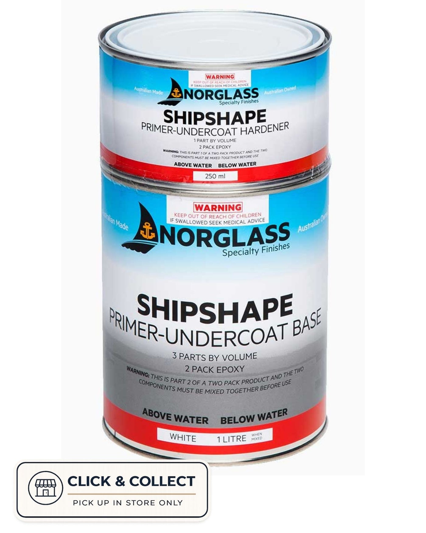 Norglass Shipshape Primer Undercoat [CL:White SZ:4 Litre]