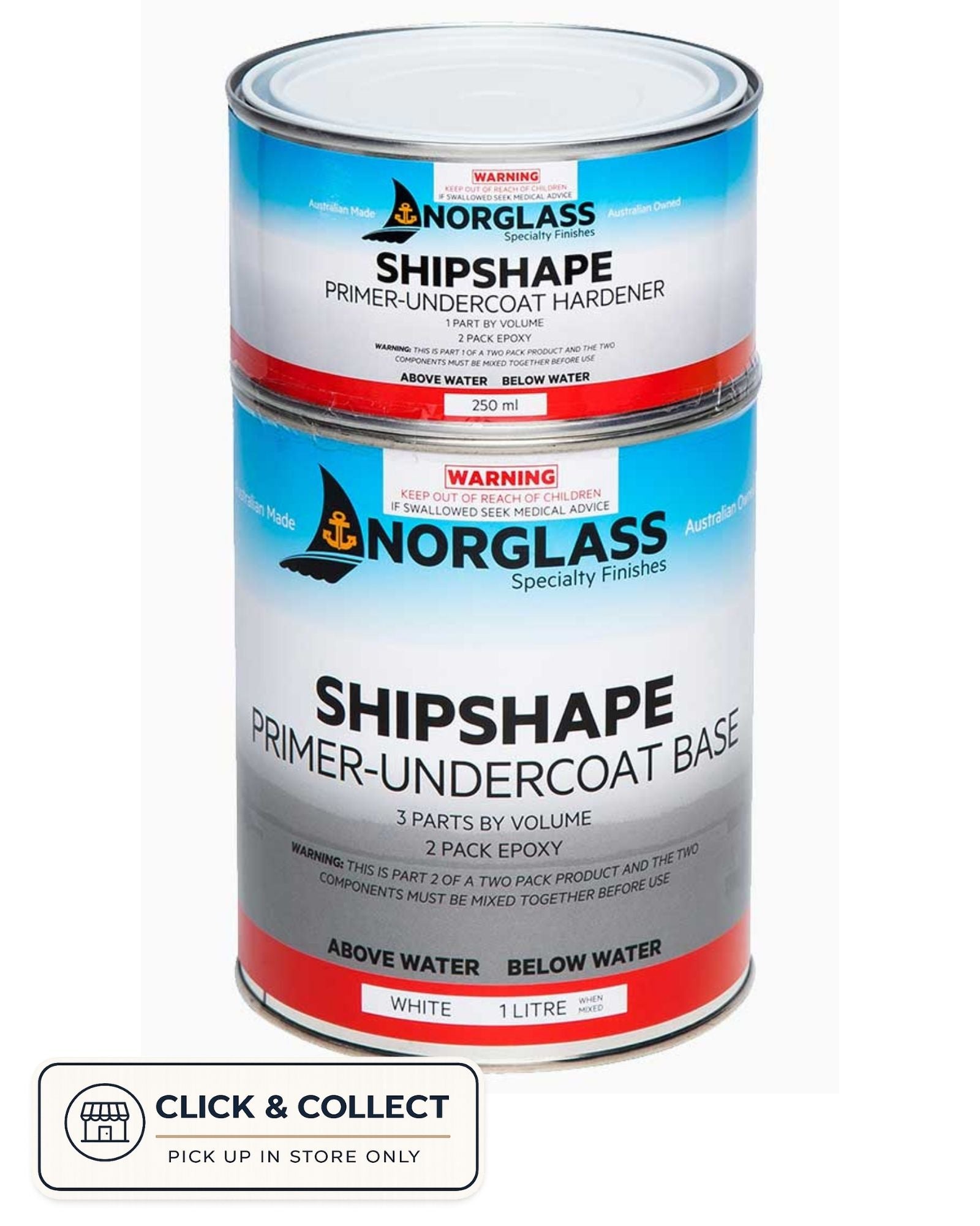 Norglass Shipshape Primer Undercoat [CL:White SZ:4 Litre]