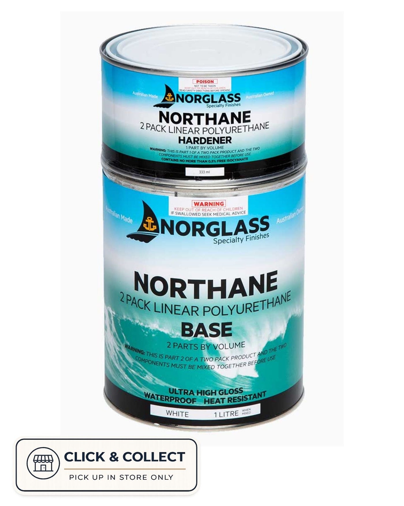 Norglass Northane Gloss 2-Pack [CL:White SZ:1 Litre]