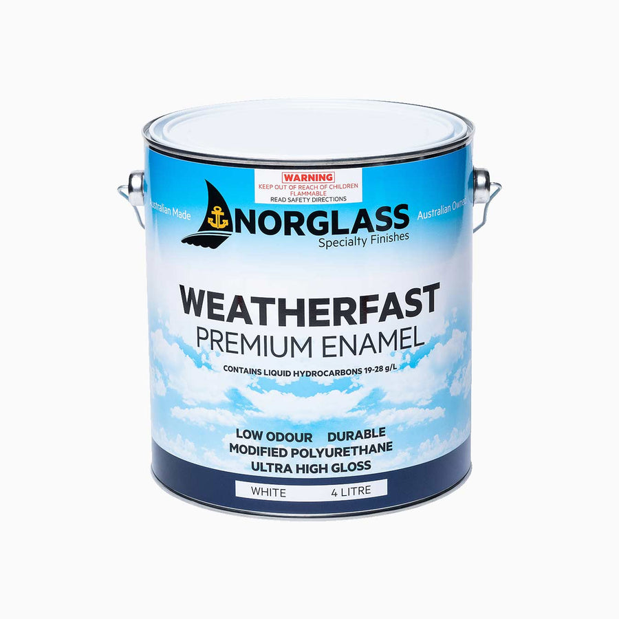 Norglass Weatherfast Premium Enamel [CL:White SZ:1 Litre]