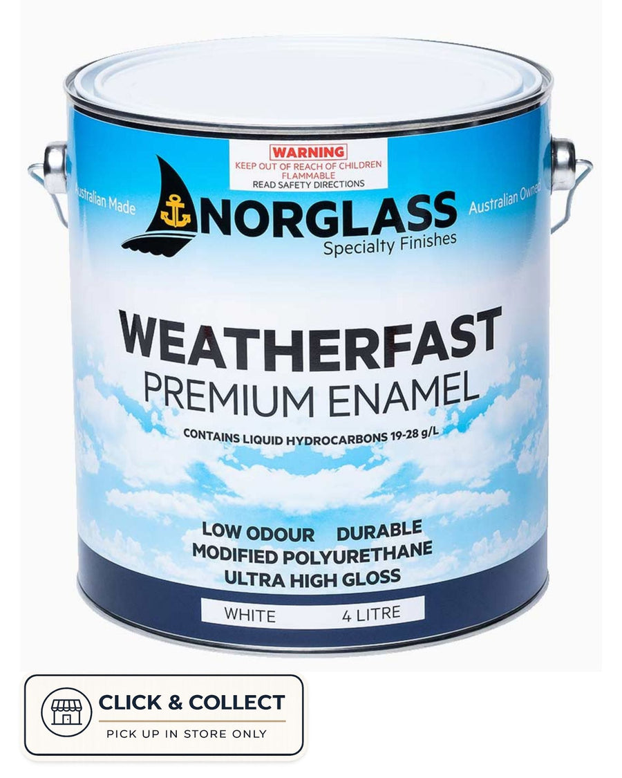 Norglass Weatherfast Premium Enamel [CL:White SZ:1 Litre]