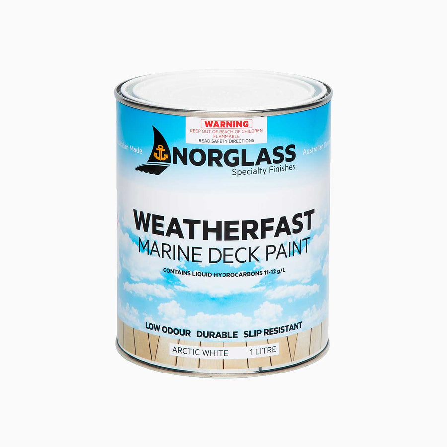 Norglass Weatherfast Deck Paint [CL:Arctic White SZ:4 Litre]