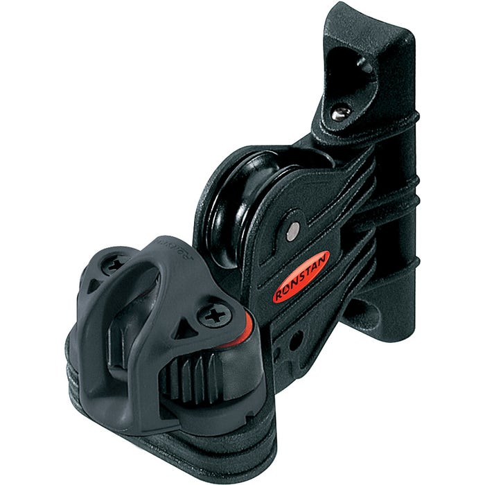Ronstan Swivelling Cleat Unit with 28mm Ball Bearing Sheave