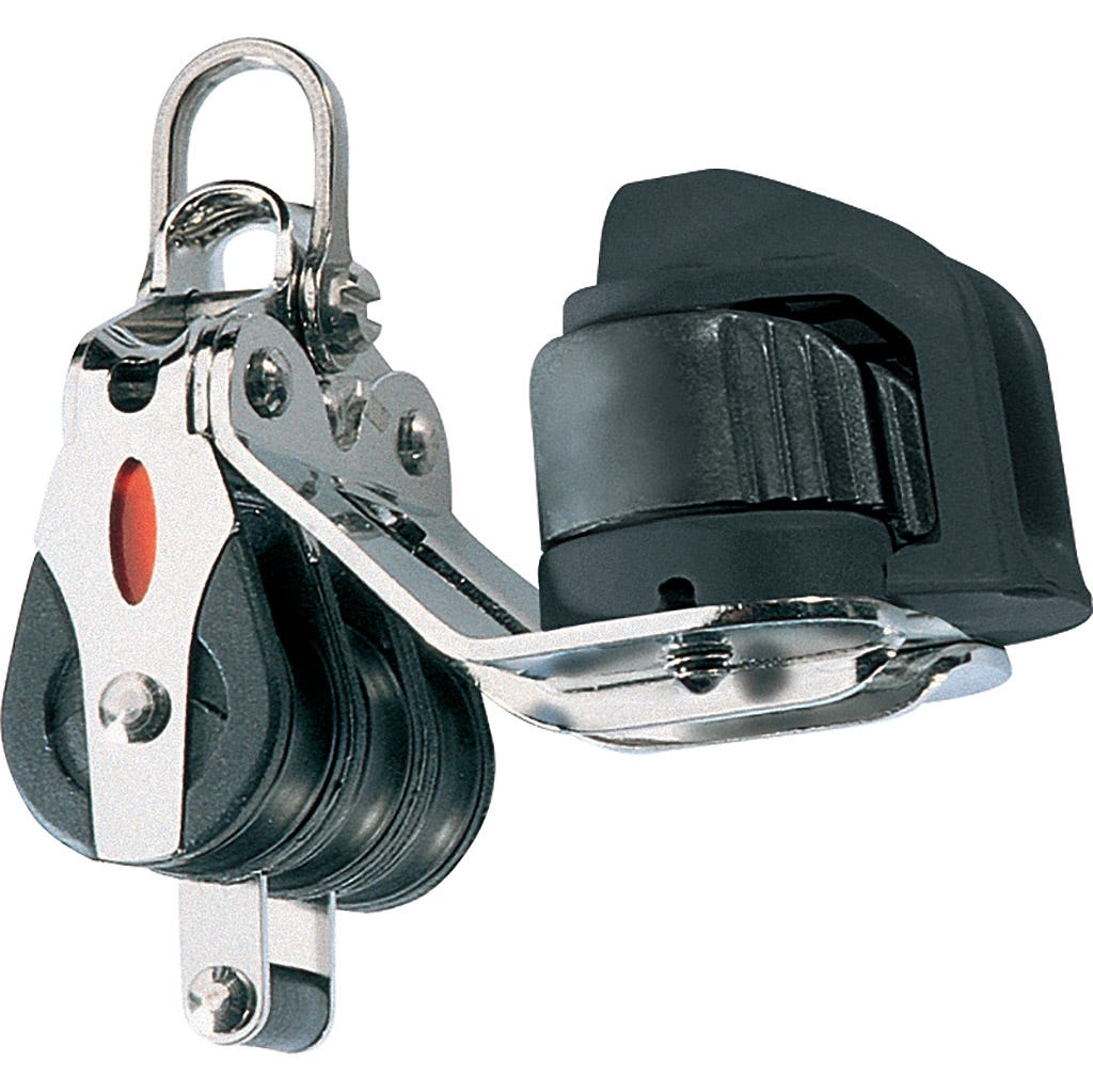 Ronstan Series 20 Ball Bearing Triple Block with Becket and Cleat