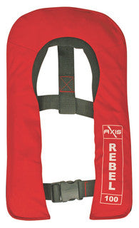Rebel 100 Junior Auto Inflatable Life Jacket - 100N Red
