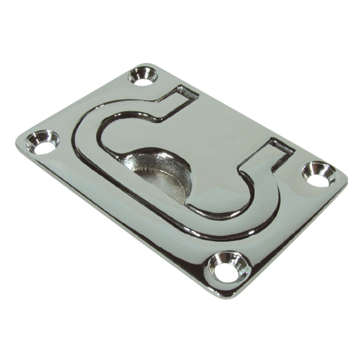 Marine Town Rectangular Lift Ring Chrome Brass