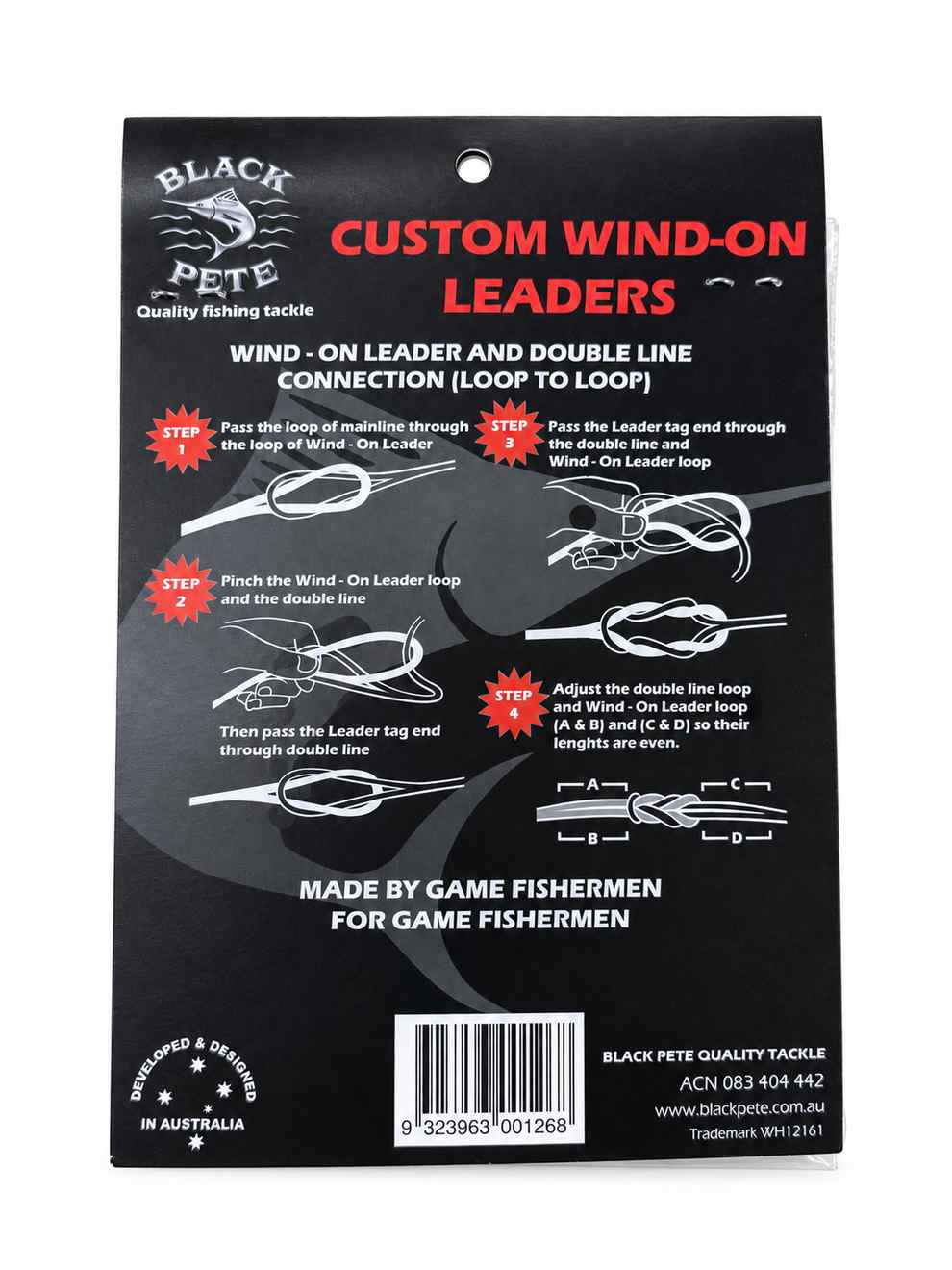 Black Pete Wind On Leader [SZ:80lb]