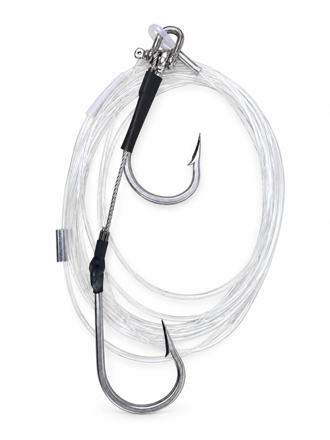 Black Pete 7691S MDHCR Double Hook Shackle Rig [SZ:7/0]