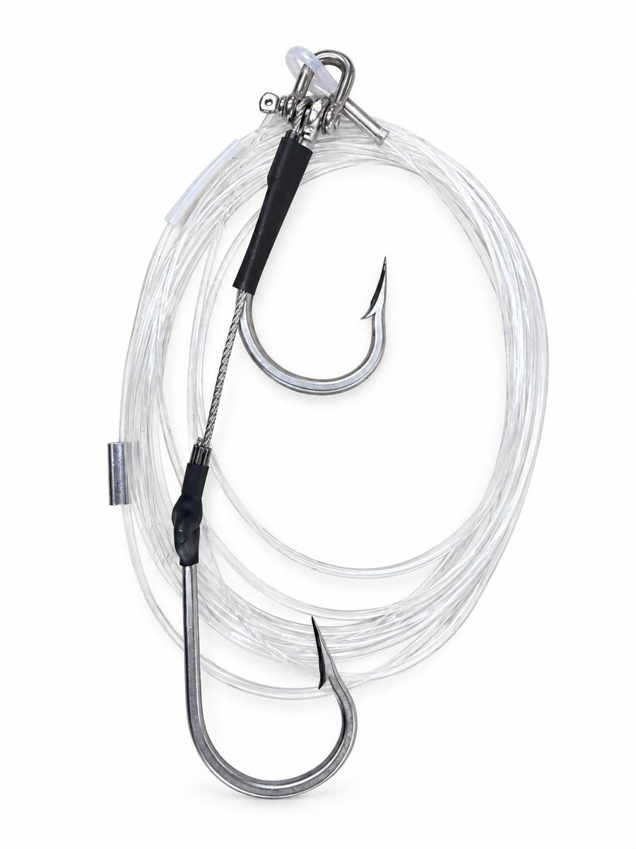 Black Pete 7691S MDHCR Double Hook Shackle Rig [SZ:7/0]