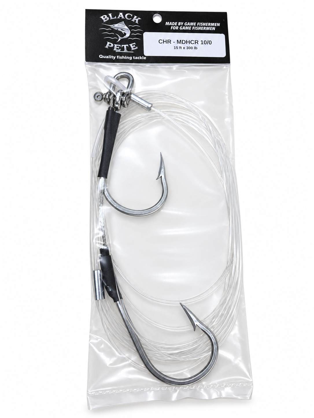 Black Pete 7691S MDHCR Double Hook Shackle Rig [SZ:7/0]