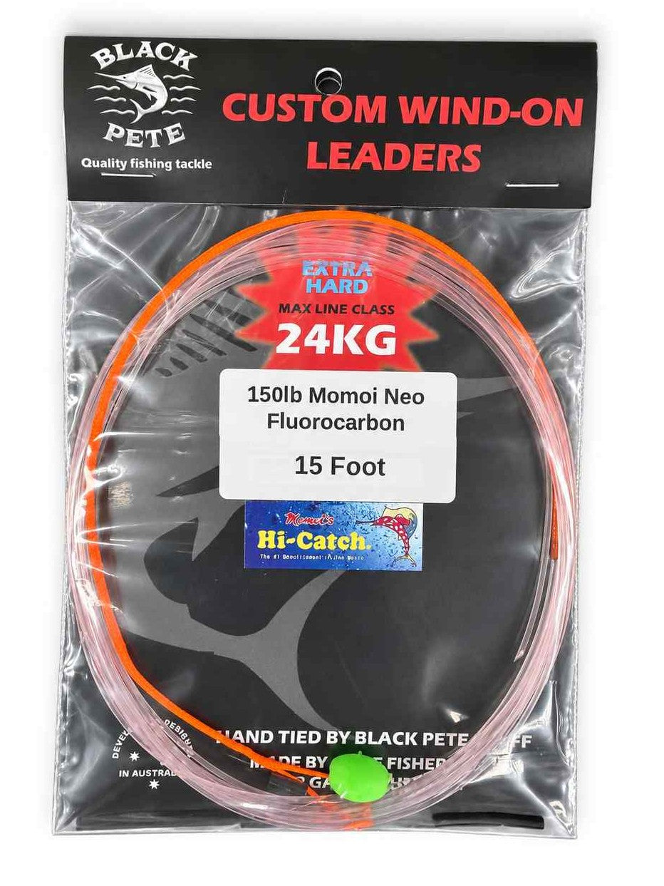 Black Pete Wind on leader Fluorocarbon [SZ:80lb]