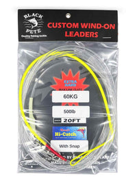 Black Pete Wind on leader Fluorocarbon [SZ:80lb]