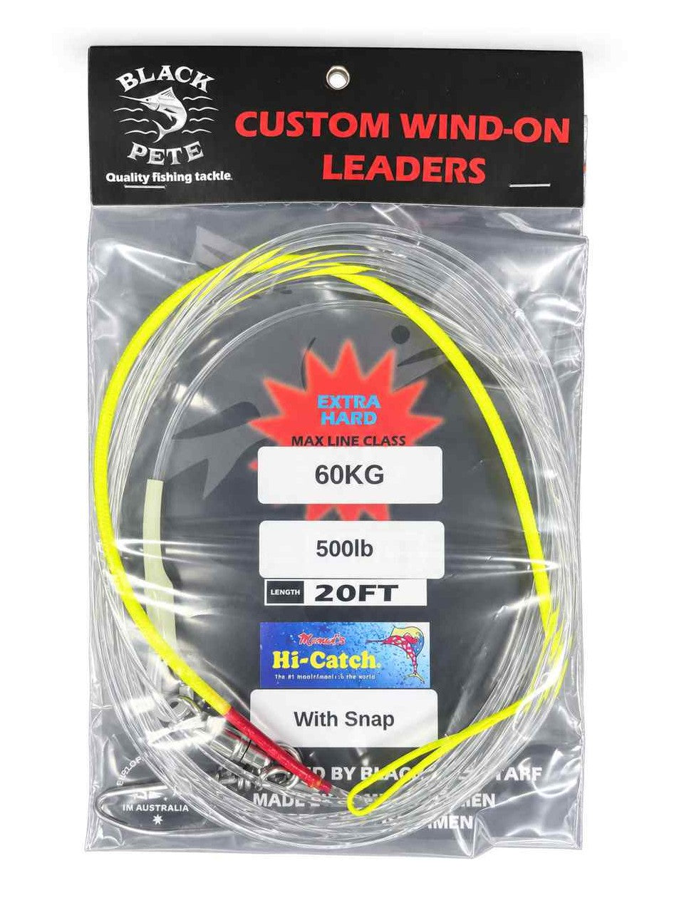 Black Pete Wind on leader Fluorocarbon [SZ:80lb]