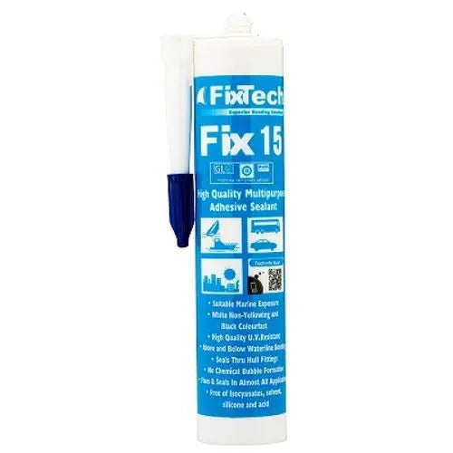 Fix15 Multipurpose Structural Adhesive Sealant - 290ml [CL:Black]