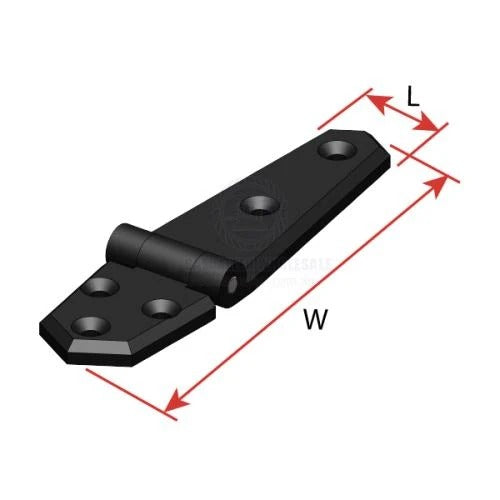 Trudesign Hinge Nylon Composite Large Pair [CL:White]