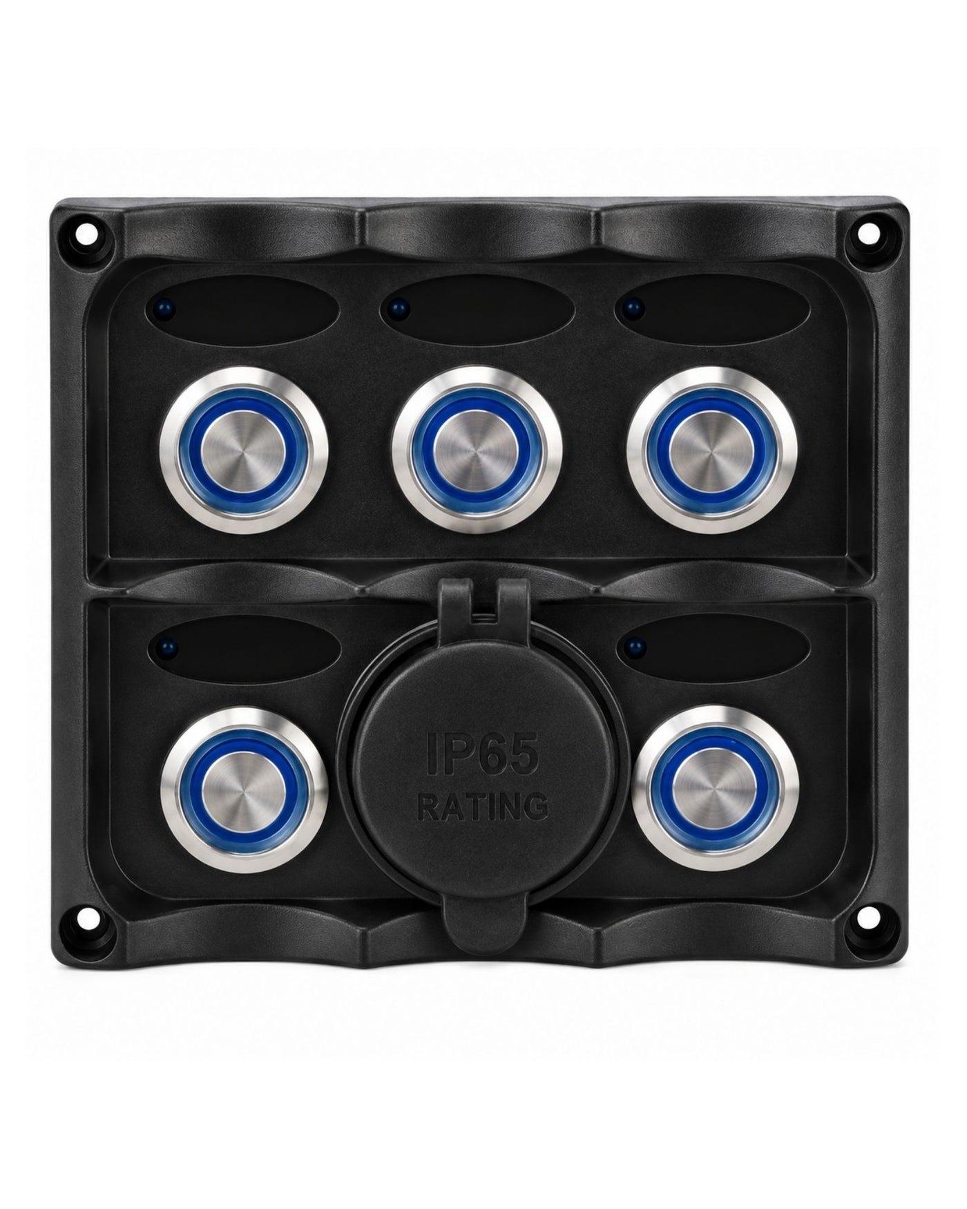Relaxn SS Push Button Switch Panel USB Port